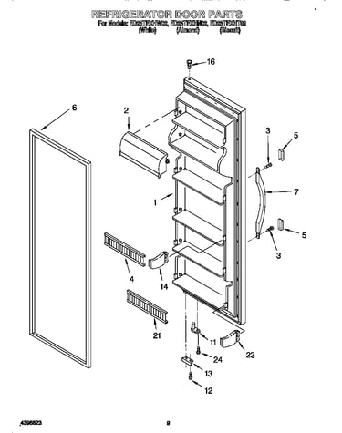 Refrigerator door