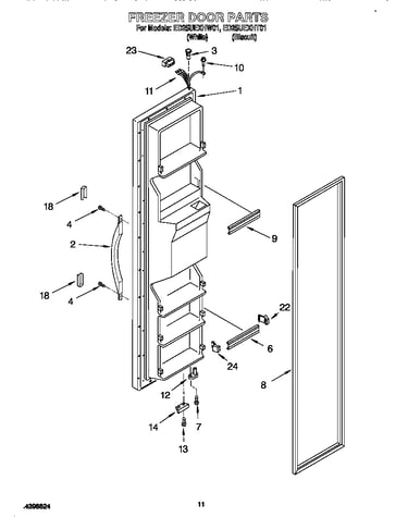 Freezer door
