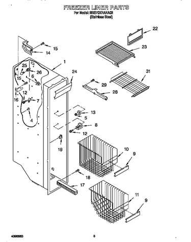Freezer liner