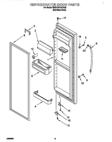 Refrigerator door