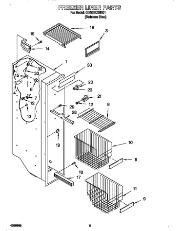 Freezer liner