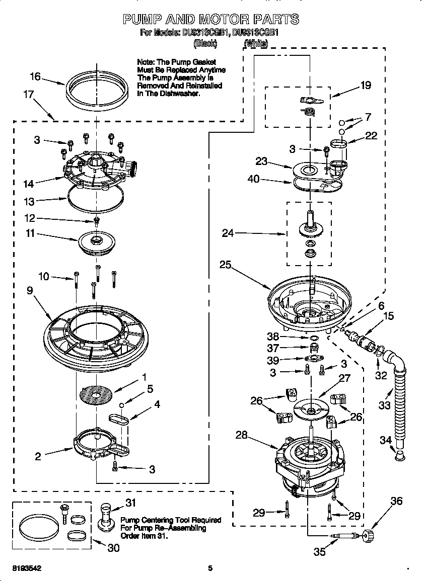 Pump and motor