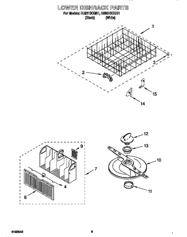 Lower dishrack