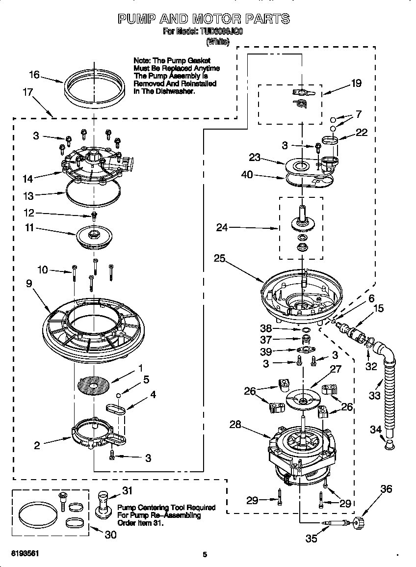 Pump and motor