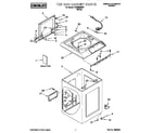 Whirlpool CCW5294W1 top and cabinet diagram