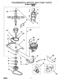 Transmission, motor and pump