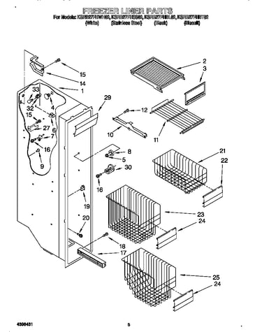 Freezer liner