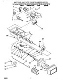 Motor and ice container
