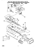 Motor and ice container