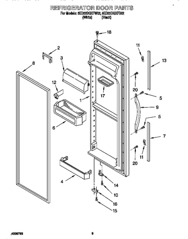 Refrigerator door