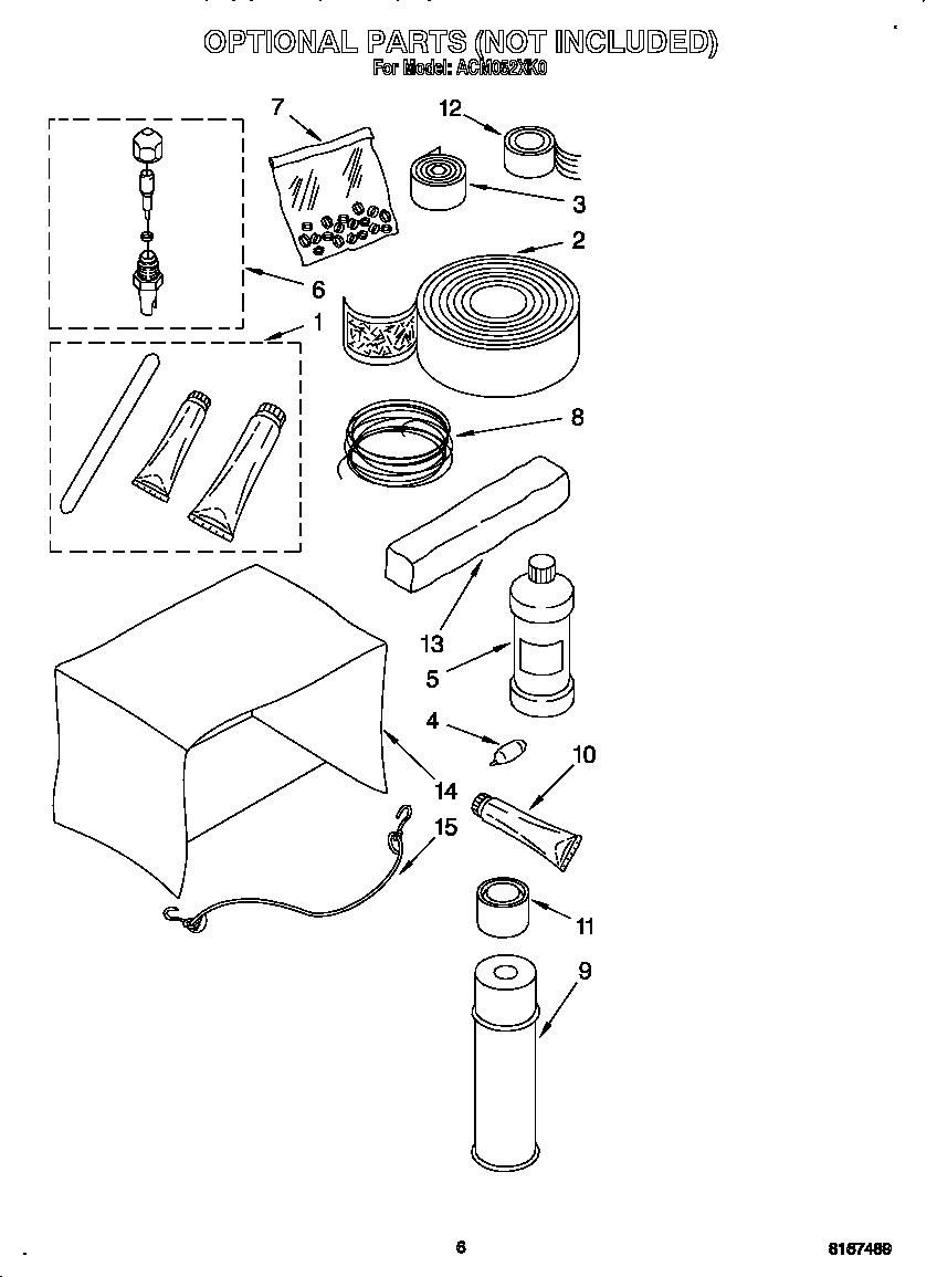 Optional parts (not included)