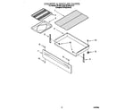 Whirlpool SF195LEHT6 drawer & broiler diagram