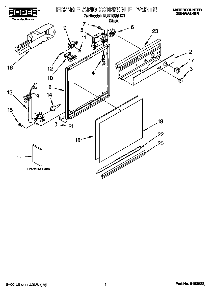 Frame and console
