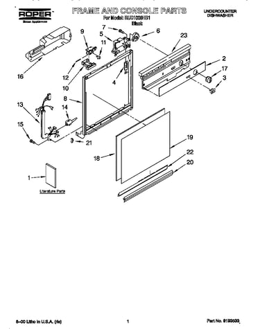 Frame and console