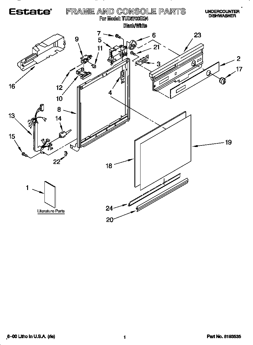 Frame and console