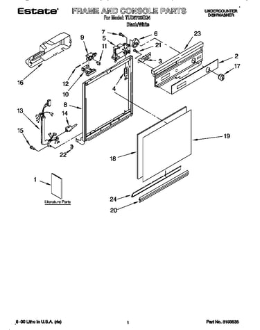 Frame and console