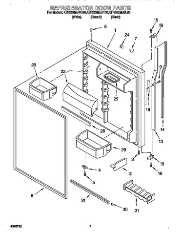 Refrigerator door