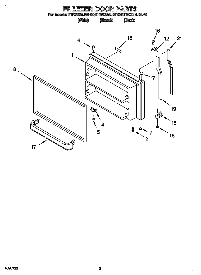 Freezer door
