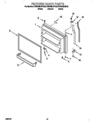 Freezer door