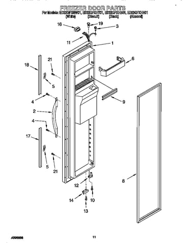 Freezer door