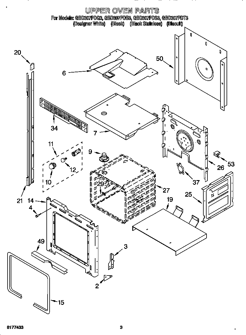 Upper oven
