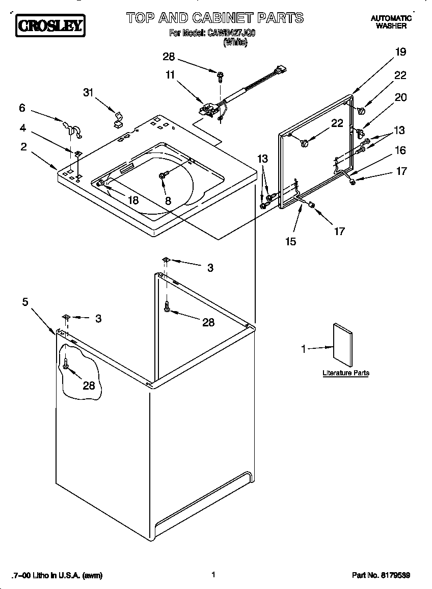 Top and cabinet