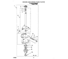 Whirlpool SAWB600JQ0 brake and drive tube diagram