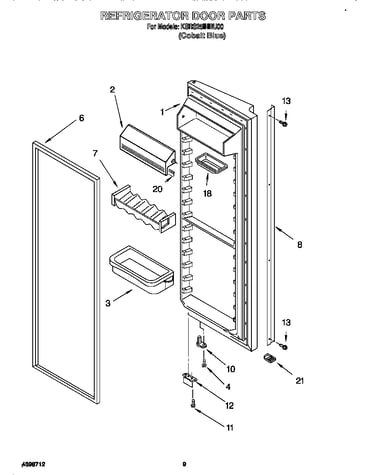 Refrigerator door