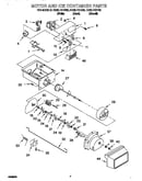 Motor and ice container