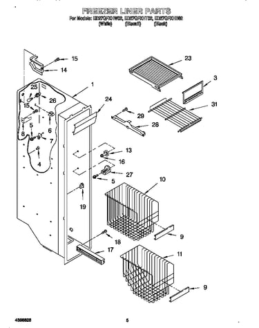 Freezer liner