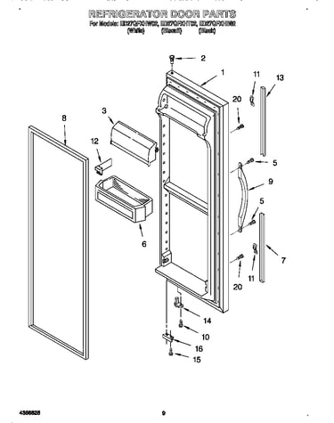 Refrigerator door