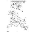 KitchenAid KSRB27FHBL04 motor and ice container diagram
