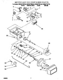 Motor and ice container