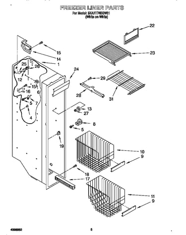 Freezer liner