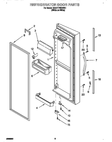 Refrigerator door