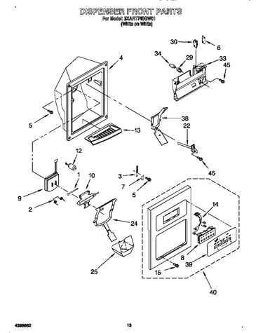 Dispenser front