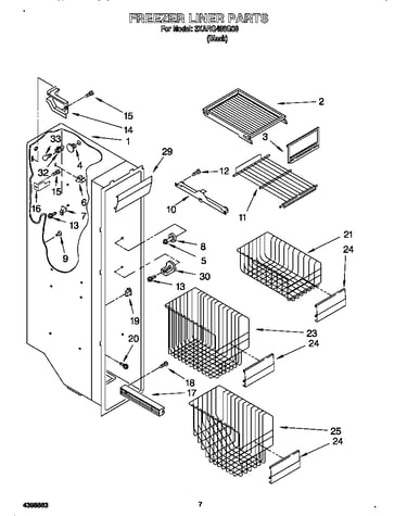Freezer liner