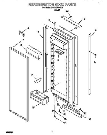 Refrigerator door