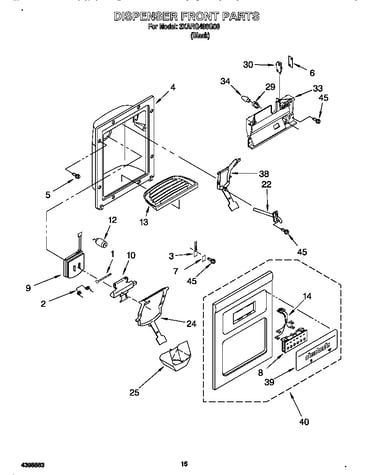 Dispenser front