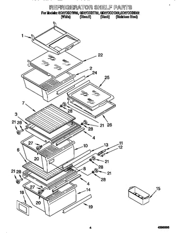 Refrigerator shelf