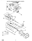 Motor and ice container