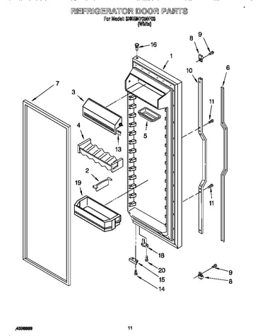 Refrigerator door