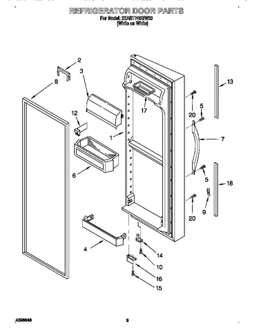 Refrigerator door