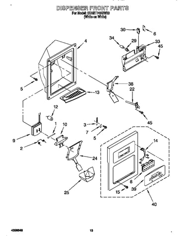 Dispenser front