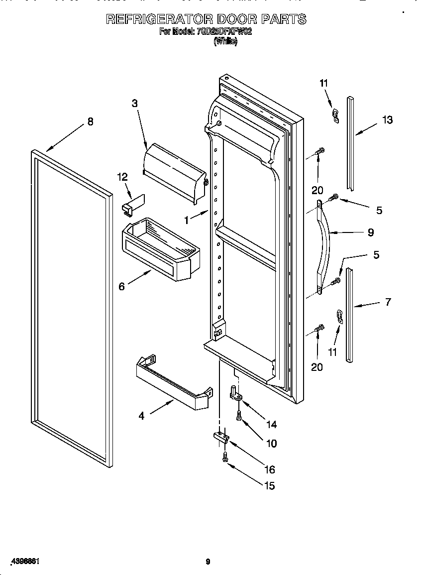 Refrigerator door