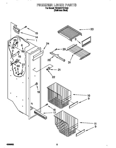 Freezer liner
