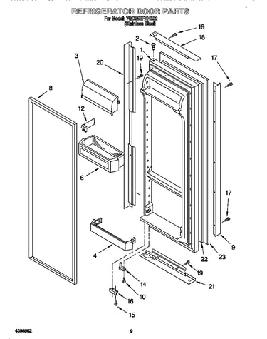 Refrigerator door