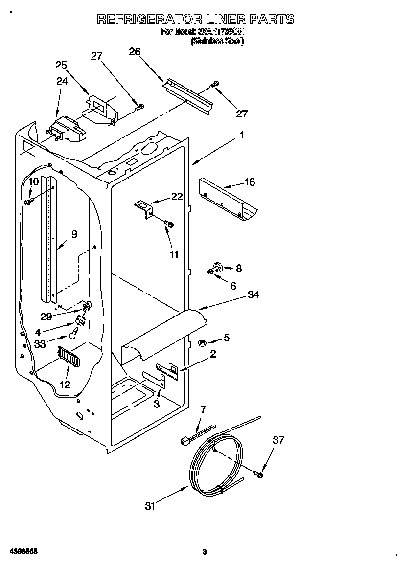 Refrigerator liner