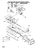 Motor and ice container