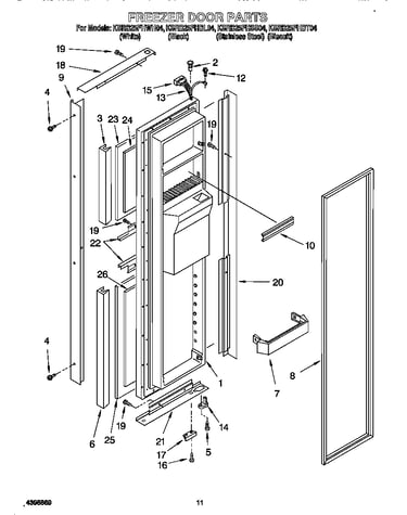 Freezer door